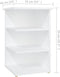 vidaXL - Bijzetkast - 35x35x55 - cm - bewerkt - hout - wit
