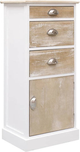 vidaXL - Bijzetkast - 38x28x86 - cm - paulowniahout