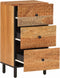vidaXL - Bijzetkast - 40x33x75 - cm - massief - acaciahout