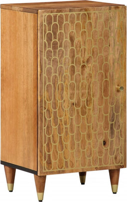 vidaXL - Bijzetkast - 40x33x75 - cm - massief - mangohout