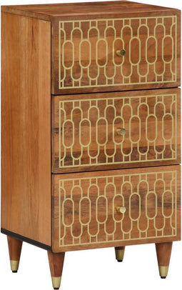vidaXL - Bijzetkast - 40x33x75 - cm - massief - mangohout