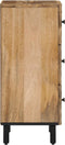 vidaXL - Bijzetkast - 40x33x75 - cm - massief - mangohout
