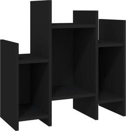 vidaXL - Bijzetkast - 60x26x60 - cm - bewerkt - hout - zwart