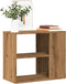 vidaXL - Bijzetkast - 60x30x50 - cm - bewerkt - hout - artisanaal - eikenkleur