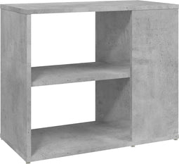 vidaXL - Bijzetkast - 60x30x50 - cm - bewerkt - hout - betongrijs
