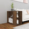 vidaXL - Bijzetkast - 60x30x50 - cm - bewerkt - hout - bruin - eikenkleur