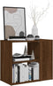vidaXL - Bijzetkast - 60x30x50 - cm - bewerkt - hout - bruin - eikenkleur