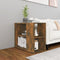 vidaXL - Bijzetkast - 60x30x50 - cm - bewerkt - hout - gerookt - eikenkleurig
