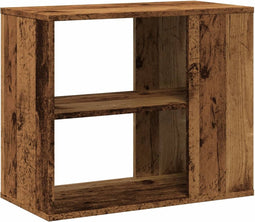 vidaXL - Bijzetkast - 60x30x50 - cm - bewerkt - hout - oud - houtkleurig