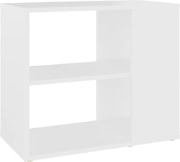 vidaXL - Bijzetkast - 60x30x50 - cm - bewerkt - hout - wit