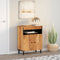 vidaXL - Bijzetkast - 60x33x75 - cm - massief - acaciahout