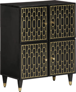 vidaXL - Bijzetkast - 60x33x75 - cm - massief - mangohout