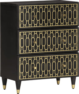 vidaXL - Bijzetkast - 60x33x75 - cm - massief - mangohout