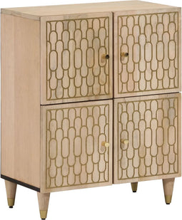 vidaXL - Bijzetkast - 60x33x75 - cm - massief - mangohout