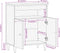 vidaXL - Bijzetkast - 60x33x75 - cm - massief - mangohout