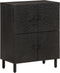 vidaXL - Bijzetkast - 60x33x75 - cm - massief - mangohout - zwart