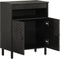 vidaXL - Bijzetkast - 60x33x75 - cm - massief - mangohout - zwart