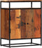 vidaXL - Bijzetkast - 60x35x76 - cm - massief - gerecycled - hout - en - staal