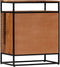vidaXL - Bijzetkast - 60x35x76 - cm - massief - gerecycled - hout - en - staal