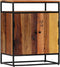 vidaXL - Bijzetkast - 60x35x76 - cm - massief - gerecycled - hout - en - staal