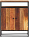 vidaXL - Bijzetkast - 60x35x76 - cm - massief - gerecycled - hout - en - staal