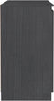 vidaXL - Bijzetkast - 60x36x65 - cm - massief - grenenhout - grijs