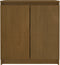 vidaXL - Bijzetkast - 60x36x65 - cm - massief - grenenhout - honingbruin