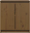 vidaXL - Bijzetkast - 60x36x65 - cm - massief - grenenhout - honingbruin