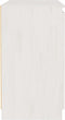 vidaXL - Bijzetkast - 60x36x65 - cm - massief - grenenhout - wit