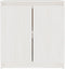 vidaXL - Bijzetkast - 60x36x65 - cm - massief - grenenhout - wit