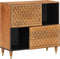 vidaXL - Bijzetkast - 80x33x75 - cm - massief - mangohout