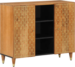 vidaXL - Bijzetkast - 90x33x75 - cm - massief - mangohout