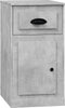 vidaXL - Bijzetkast - met - lade - 40x50x75 - cm - bewerkt - hout - betongrijs