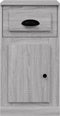 vidaXL - Bijzetkast - met - lade - 40x50x75 - cm - bewerkt - hout - grijs - sonoma - eiken