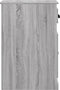 vidaXL - Bijzetkast - met - lade - 40x50x75 - cm - bewerkt - hout - grijs - sonoma - eiken