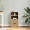 vidaXL - Bijzetkast - met - lades - 40x24x79 - cm - massief - grenenhout