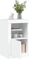 vidaXL - Bijzetkastjes - met - LED-verlichting - 2 - st - bewerkt - hout - wit
