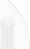 vidaXL - Bijzettafel - 2-laags - 38 - cm - gehard - glas - transparant