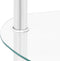 vidaXL - Bijzettafel - 2-laags - 38x38x50 - cm - gehard - glas - transparant