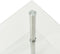 vidaXL - Bijzettafel - 2-laags - 38x38x50 - cm - gehard - glas - transparant