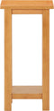 vidaXL - Bijzettafel - 27x24x55 - cm - massief - eikenhout