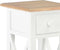 vidaXL - Bijzettafel - 27x27x65,5 - cm - hout - wit