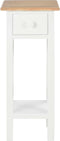 vidaXL - Bijzettafel - 27x27x65,5 - cm - hout - wit