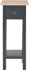 vidaXL - Bijzettafel - 27x27x65,5 - cm - hout - zwart