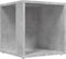 vidaXL - Bijzettafel - 33x33x34,5 - cm - bewerkt - hout - betongrijs