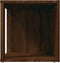 vidaXL - Bijzettafel - 33x33x34,5 - cm - bewerkt - hout - bruin - eikenkleur