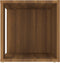 vidaXL - Bijzettafel - 33x33x34,5 - cm - bewerkt - hout - bruin - eikenkleur