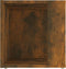 vidaXL - Bijzettafel - 33x33x34,5 - cm - bewerkt - hout - gerookt - eikenkleurig