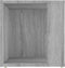 vidaXL - Bijzettafel - 33x33x34,5 - cm - bewerkt - hout - grijs - sonoma - eikenkleur