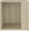 vidaXL - Bijzettafel - 33x33x34,5 - cm - bewerkt - hout - sonoma - eikenkleurig
